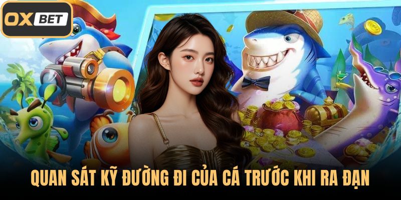 Quan sát kỹ đường đi của cá trước khi ra đạn